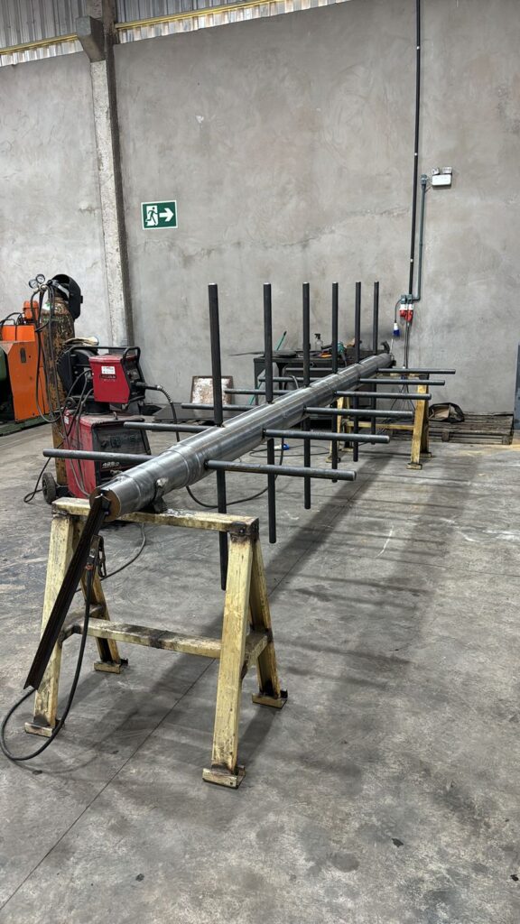 Rotor do misturados reforma ou substituição do item conforme projeto ou medidas